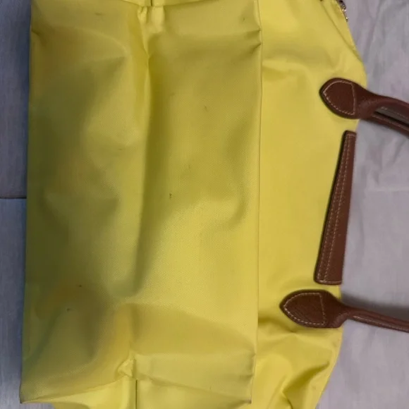 Longchamp Yellow and Brown Shoulder Bag - Picture 5 of 6